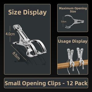 XUANG | Windproof Stainless Steel Clothes Clamps
