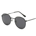 Fashion Brand Designer Women Men Circle Glasses Round Sunglasses Outdoor Popular Metal Sunglasses Eyewear 3447. 