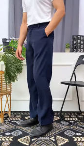 Celana PDH DISHUB Dinas Perhubungan Damkar Biru Dongker Berkualitas Celana Panjang Biru MMF