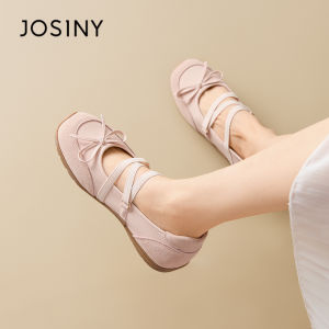 Josiny | Pink Comfort Ballet Flats for Spring New Internal Elevation