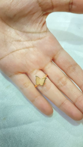 Noin - Cincin Titanium Wanita Anti Karat Perhiasan Perempuan Rose Gold Mewah Elegan Harini