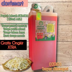 Pupuk Merah Tauge Asli SUMO8 1 Liter | ( Penggemuk & Pemutih Tauge ASLI SUMO8 )