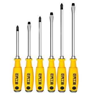 ZHENGQI | Cross and Slotted Magnetic Hardened Screwdriver Tool Kit