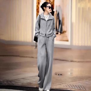 LIANGYILAILIN | Loose Fitting Warm Tracksuit Two Pieces
