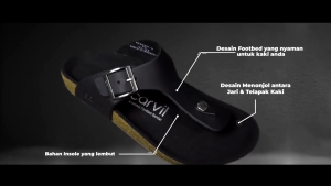 Sandal Carvil Selop Pria Dewasa Kekinian Sendal Benzo 01 Hitam Cokelat Size 38 sd 43 Premium Berkualitas