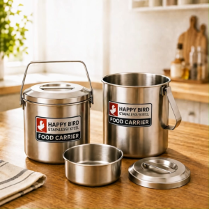 HAPPYBIRD 12cm/14cm Stainless Steel Food Carrier Pot
