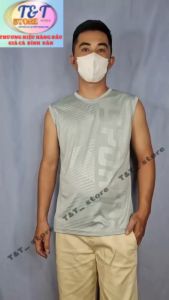 Áo 3 lổ  sát nách nam ép vân SPORST áo thể thao nam tập gym chất thun lạnh co gianr2 chiều