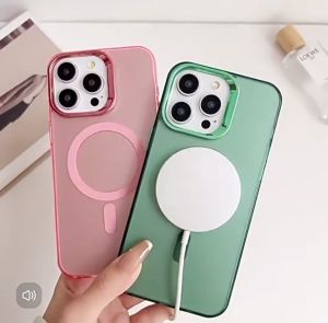 ตัวดูดแม่เหล็ก IMD เคลือบสีด้วยไฟฟ้า เคส For IPhone 11 13 15 16 17 14 12 Pro Max 17 Air XR 8 7 14 Plus X XS Max