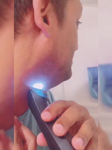 Upgraded Maxgroom 3-in-1 Waterproof USB Rechargeable Men Body Hair Trimmer Wet Dry Pubic Groin Shaver Groomer with LED Lighting for Sensitive Skin