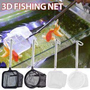 ถังเก็บกุ้งจับปลา3มิติสำหรับสระน้ำขนาดเล็กและสระน้ำตาข่ายทำความสะอาดทำความสะอาดตู้ปลาแบบตาข่ายดักปลาเก็บได้