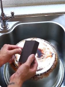 1PC Magic Cleaning Sponge Pan Pots Scrubber Carborundum Cleaner Tools Kitchen Utensils Sponge