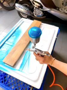 SÚNG PHUN SƠN Mini K3 ĐỎ DÙNG MÁY NÉN KHÍ