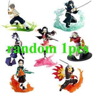 Bandai | Demon Slayer Anime Character Kamado Tanjirou Iguro Obanai Nezuko Hinokami Kagura Figurine Toys Model Decor Gift