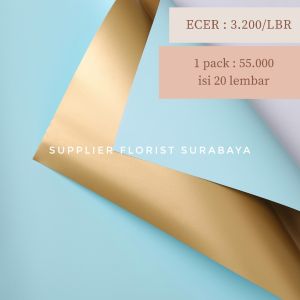 SFS - [5 LEMBAR]KERTAS BUNGA BIGOLD/WRAPPING PAPER/ WRAP BUNGA/FLOWER WRAP/PEMBUNGKUS BUNGA WATERPROOF