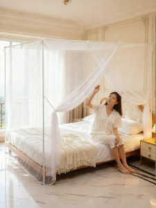 YASHU | Bedroom Mosquito Net Single Door Thickened Frame Encrypted