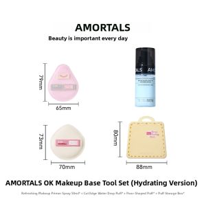 AMORTALS | Hydrating Foundation Primer Puff Makeup Set