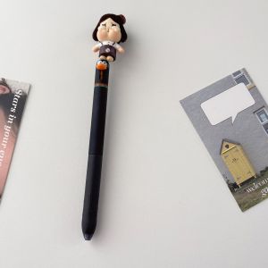 Cute Clickable Exam-friendly Black Neutral Pen