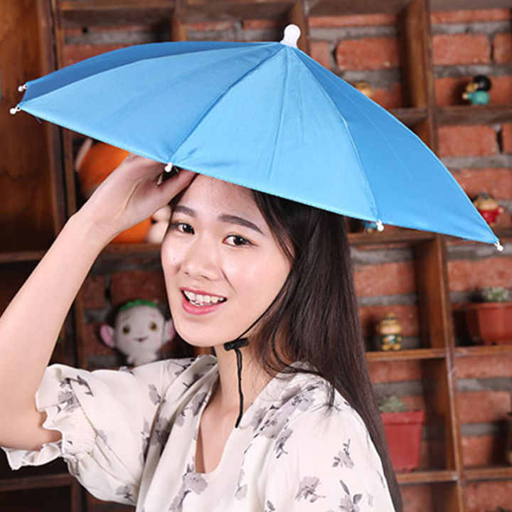 Adjustable Head Circumference Size Sun Umbrella Hat for Adults
