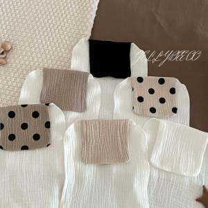 Nordic Style Baby Sweat Absorbent Towel Pure Cotton Fabric Kindergarten Boys Sweat Barrier Scarf Childrens Bath Towel