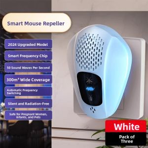 MONLEYTA | High-Power Ultrasonic Electronic Cat Mouse Repellent Powerful Home Use Mouse Trap Anti-Escape Device humane Mouse Control