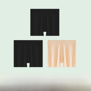 miiow | Ice Silk Safety Pants Womens Seamless Underwear Summer Layering Triangle Area Butt Lifting Bottoming Trousers Cat Person