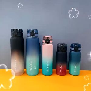 750/1000ML New Fitness Sports Student Water Bottle Large Capacity High Face Value Summer Plastic Portable Cup