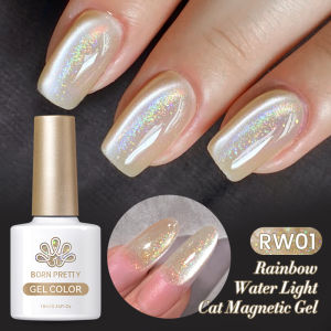 BORN PRETTY 10ml Rainbow Water Light Cat Eye Gel Shining Like  A Fairy Tale Soak Off UV Gel Nail Art Varnish