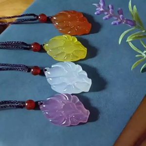 2026 Nine Tailed Fox Queen Necklace Original Real Jade Stone Pendant Healing Crystal Charm Protection Amulet