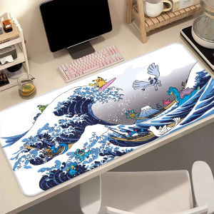 Bandai | P-Pokemon Lugia Gaming Mouse Pad Large Extended Desk Mat Non-Slip Rubber Base Stitched Edges for PC Gamer Office Computer