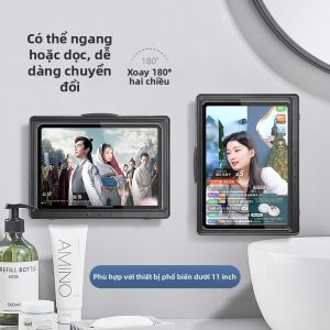 Hộp Chống Nước cho Điện Thoại Máy Tính Bảng Giá Đỡ Quay Được Chống Sương Mờ Treo Tường Không Cần Khoan