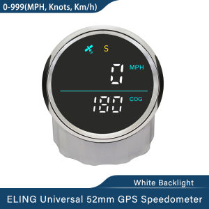 Marine 52mm GPS Speedometer with Compass for Ship Boats Yacht Universal 12V 24V without Odometer