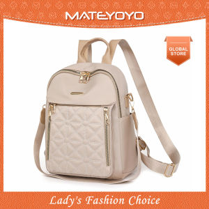 MATEYOYO Backpack Women Shoulder Bag Waterproof Oxford Cloth Backpack Large Capacity Backpack Lightweight Laptop Backpack Casual Zipper Packs With Fur Ball Decoration for Girls Teens Women