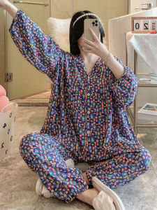 KASIHAN | Summer Lightweight Cotton Pajamas Set Air Conditioning Sleepwear