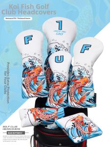 HELLO NRC | Waterproof Extra Thick Magnetic Koi Embroidery Club Cover