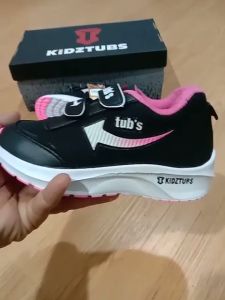 KIDZTUBS Sepatu Anak Perempuan Sepatu Sekolah Anak Perempuan Murah Karakter Kuda Pony Kitty Cantik Warna Hitam Ping Usia 6-10 Tahun Paud TK SD-KIDZTUBS 1904101324