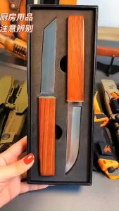 Dao Katana D2 Nhật Bản Cao Cấp Song Dao Thiết Kế Bằng Thép D2 Siêu Cứng Chống Gỉ Sét