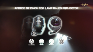 AFORCE G2 SPECIAL SIZE 2INCH FOG LAMP BI-LED PROJECTOR with TOYOTA BRACKET
