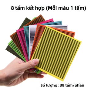 Vật Liệu Buộc Câu Cá Giả Dạng Lông Công Tổng Hợp Dùng Làm Thân Bọ Tôm Vỏ Bọc 1 Tờ/8 Tờ Dùng Cho Câu Cá Biển Sông Hồ