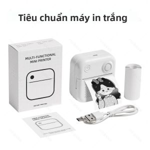 Máy In Nhiệt Di Động GZQIANJI D3 Máy Dán Nhãn Mini Dùng Cho Gia Đình In Ảnh & Khắc Lỗi Giao Diện TYPE-C Kết Nối Không Dây