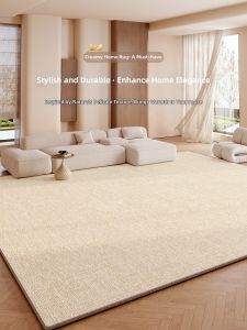 BOZK | New Style Cream Design No Wash Modern Minimalist Luxury Living Room and Bedroom Mat