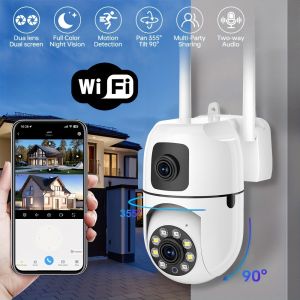 BoyKeep 8MP Smart Dual-Lens WiFi Security Camera for Enhanced Monitoring Full Color Night Vision 2-Way Audio Motion DetectionP