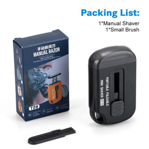Ms.Dear | Men Manual Shaving Razor with Retractable Blade 6-Layer Safety Razor for Sensitive Skin Portable Travel Razor