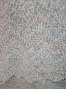 bahan / kain rajut zig-zag