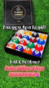 KANSA Snooker Billiards Ball Box Set 57.2mm 16Pcs Colored Billiards Pool Balls