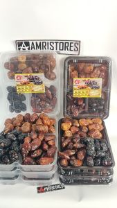 Paket 3 Kurma Ajwa Madinah Sukari & Tunis Madu Kemasan 500 Gram Fresh Stok Terbaru