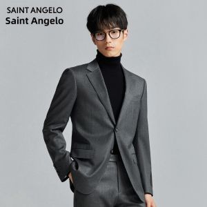 Business Autumn New Mens Suit Grey