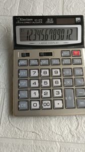 Kalkulator Dagang 12 Digit & Tombol Mika KC 678