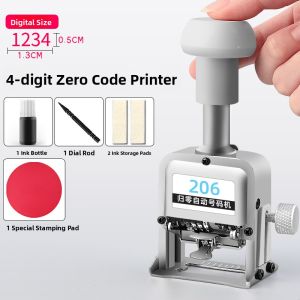 GUDE | Automatic Numbering Machine Reset Small Adjustable Coding Machine Financial Stamp Numbering Digital Numbering Production Date Coding Fully Automatic Page Numbering Manual Stamp Pricing Handheld Inkjet Printer