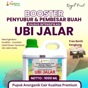 Pupuk Ubi Jalar Terbaik - Pupuk Pelebat Buah Ubi Jalar / Pupuk Cair Pembesar Ubi Madu / Booster Agar Tanaman Ubi Jalar Berbuah Lebat / Pupuk Khusus Ubi Jalar / Pupuk Topfarm