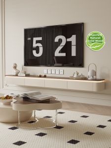 Luxury Walnut Colored TV Cabinet for Living Room